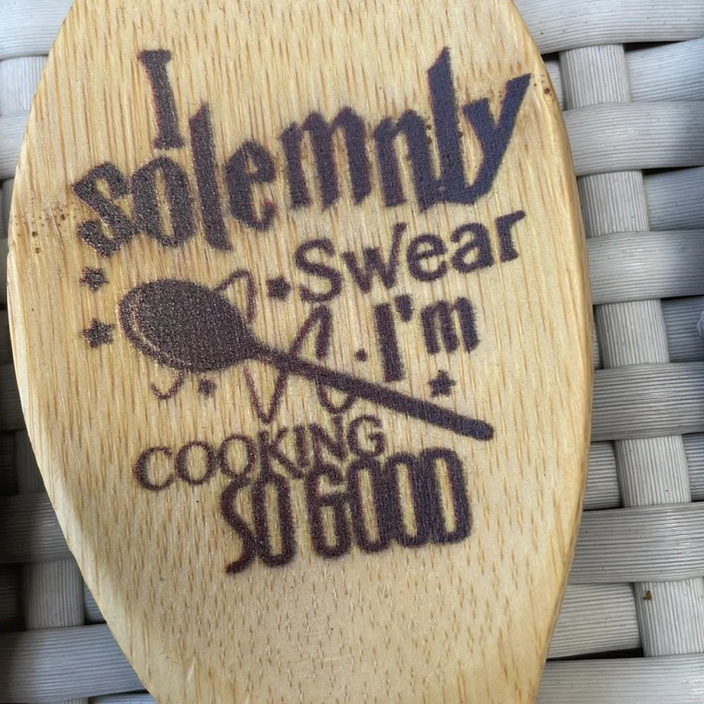 NEW- Wizard's Kitchen Spoons- 3 Piece Bamboo Spoon Set